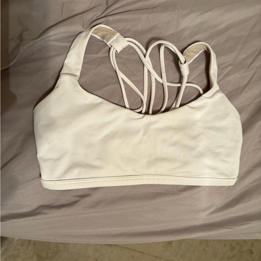 Lululemon White Free To Be Bra